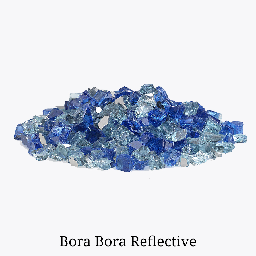 Bora Bora Reflective Fire Glass