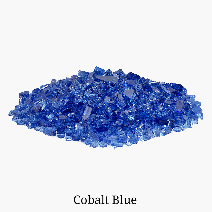 Cobalt Blue Fire Glass