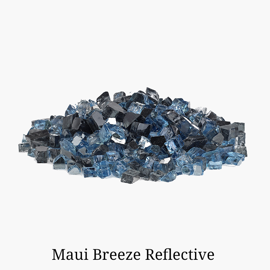 Maui Breeze Reflective Fire Glass